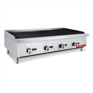 General - 48" Natural Gas 4 Burner Lava Rock Broiler - GCCB-48NG