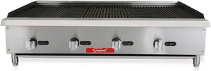 General - 48" Natural Gas 4 Burner Lava Rock Broiler - GCCB-48NG