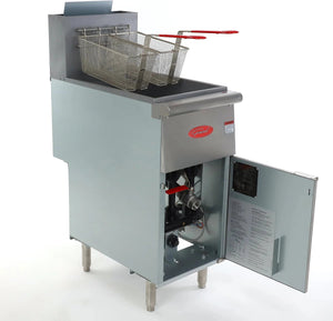 General - 50 lb Natural Gas Deep Fryer - GFF4-50N