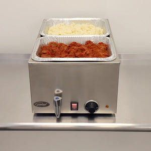 General - Stainless Steel Electric Food Warmer with Drain - GFW-100D