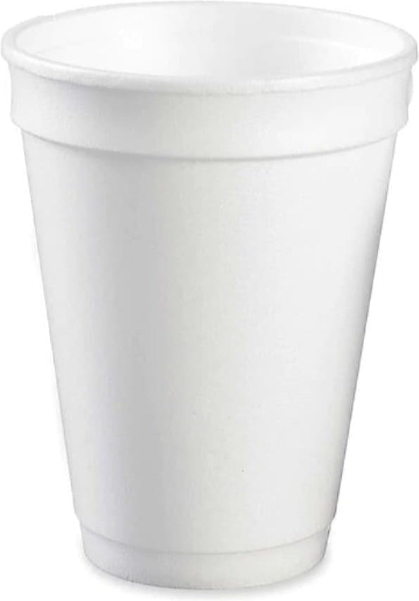 Genpak - 10 Oz Plain Foam Cups, Pack of 1000 - 100M