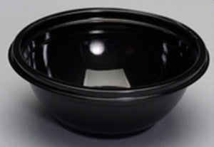 Genpak - 16 Oz Plastic Black High Impact Crystalline Bowls, Pack of 200 - CW016