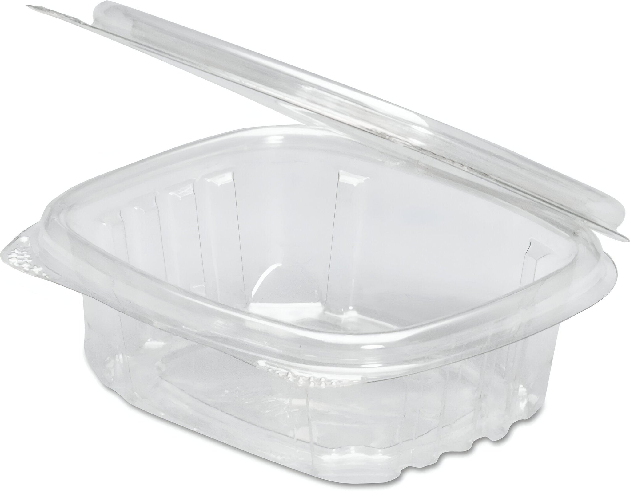 Genpak - 4.25" x 3.63" x 1.25", 4 Oz Plastic Hinged Deli Container, 400/Cs - 2353072