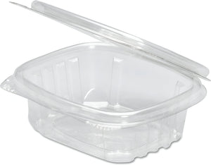 Genpak - 4.25" x 3.63" x 1.25", 4 Oz Plastic Hinged Deli Container, 400/Cs - 2353072