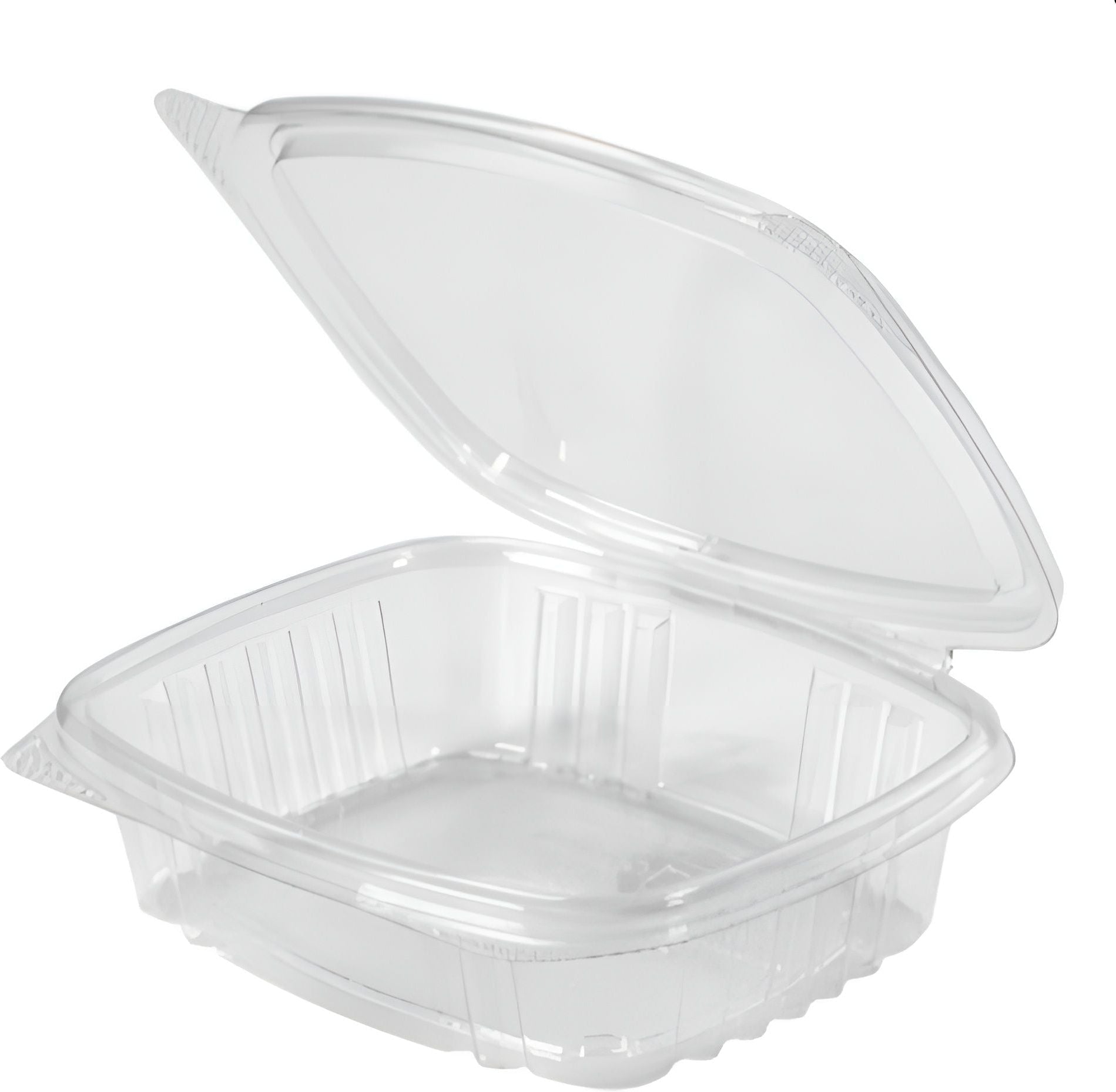 Genpak - 8 Oz Plastic Hinged Container, Pack of 200 - AD08