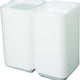 Genpak - 9.25" x 9.25" x 3" White Large Dinner Foam Hinged Container, Pack of 200 - SN200