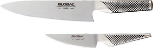 Global - 2 PC Knife Set Chef Knife (G2) & Kitchen Knife (GS1) - G201