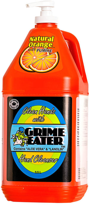 Grime Eater - 3.5 L Natural Orange Hand Cleaner with Pumice Jug (No Pump), Pack of 4 - 12-00