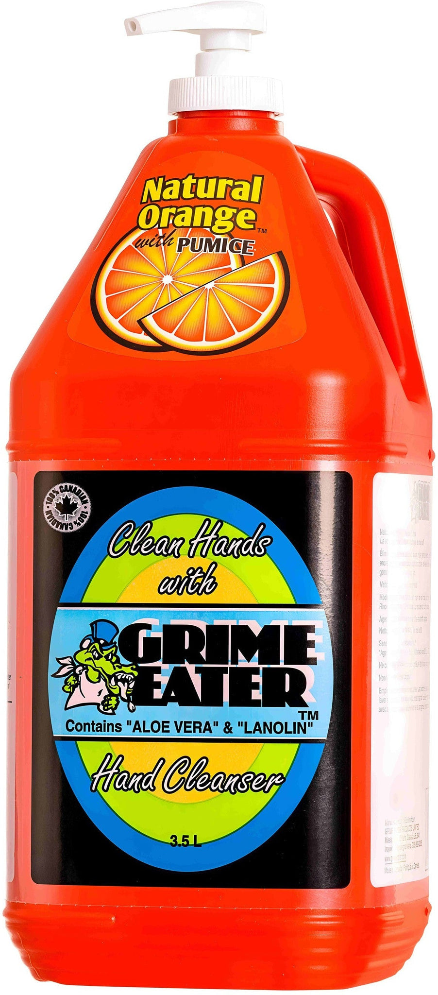 Grime Eater - 3.5 L Natural Orange Hand Cleaner with Pumice, Pack of 4 - 12-04