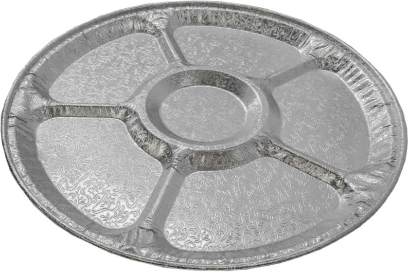 HFA - 12" Foil Embossed Serving Tray, 25/Cs - 4012-70-25