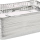 HFA - 16.44" x 11.63" x 1.25", 116 Oz 1/2 Sheet Full Curl Foil Cake Pan, Pack of 100 - 2063-55