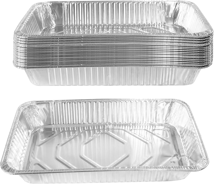 HFA - 66 Oz Oblong Foil Container, Pack of 250 - 4040-45-250