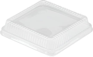 HFA - 8" Plastic Dome Lid Fits For Square Container, Pack of 500 - 4048DL