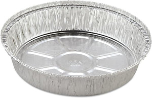 HFA - 8" Round Foil Container, Pack of 500 - 2058-30-500