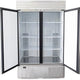 Habco - 47.5" Double Solid Swing Door Refrigerator with Stainless Steel Xterior - SE46HCSX