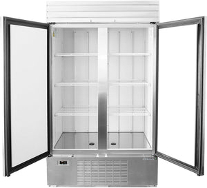 Habco - 47.5" Double Swing Solid Door Freezer with Stainless Steel Xterior - SF46HCSX