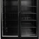 Habco - 54" Double Swing Glass Door Black Merchandiser Refrigerators - ESM49HCBATD