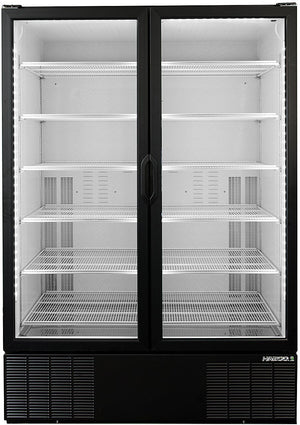 Habco - 54" Double Swing Glass Door Cold Space Merchandiser - ESM49HCTD