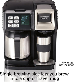 Hamilton Beach - 10 Cup FlexBrew 2-Way Programmable Coffee Maker with Thermal Carafe - 49966