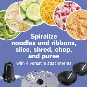 Hamilton Beach - 10 Cup Spiralizing Food Processor Silver - 70735