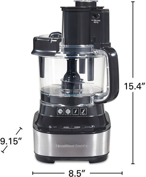 Hamilton Beach - 10-Cup Stack & Snap Food Processor with Bowl Scraper - 70822FG