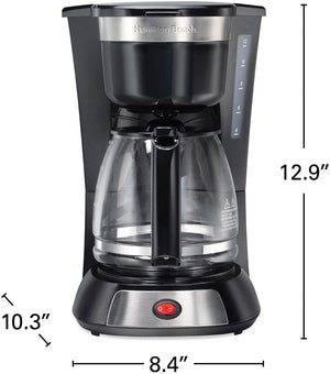 Hamilton Beach - 12 Cup Coffee Maker with Stainless Steel Accents - 49631