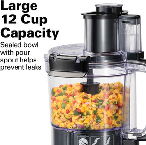 Hamilton Beach - 12 Cup Stack & Snap Food Processor - 70727G