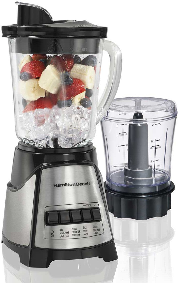 Hamilton Beach - 12 Function Blender & Chopper with 40 Oz Glass Jar - 58149JC