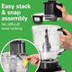 Hamilton Beach - 14 Cup Stack & Snap Duo Food Processor - 70585