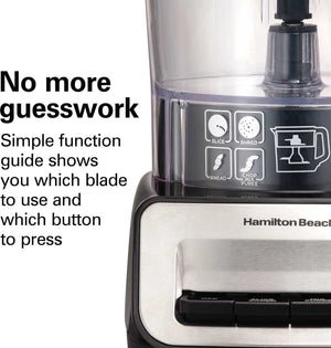 Hamilton Beach - 14 Cup Stack & Snap Duo Food Processor - 70585