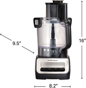 Hamilton Beach - 14 Cup Stack & Snap Duo Food Processor - 70585