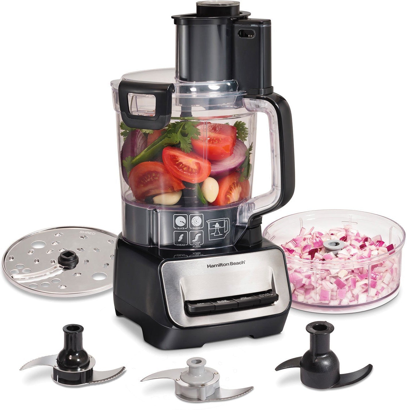 Hamilton Beach - 14 Cup Stack & Snap Duo Food Processor - 70585