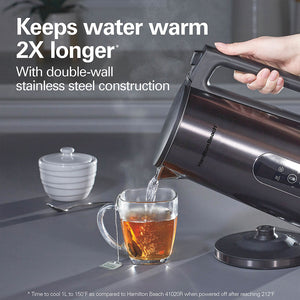 Hamilton Beach - 1.7 L Digital Temperature Control Double Wall Kettle - 40851