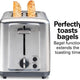 Hamilton Beach - 2 Slice Brushed Toaster with Extra Wide Slots - 22992G