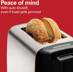 Hamilton Beach - 2 Slice Metal Toaster Black - 22614V