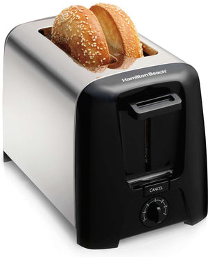 Hamilton Beach - 2 Slice Metal Toaster Black - 22614V