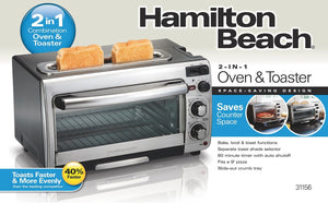 Hamilton Beach - 2-in-1 Oven and Toaster - 31156G