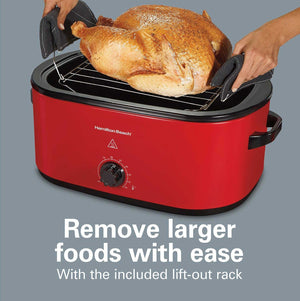 Hamilton Beach - 20 QT Electric Roaster Oven Red - 32235G