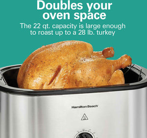 Hamilton Beach - 20 QT Electric Roaster Oven Silver - 32215G