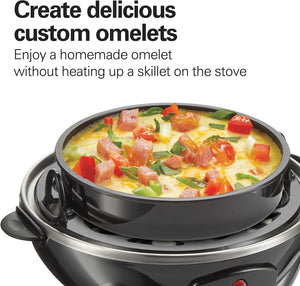 Hamilton Beach - 3-in-1 Egg Cooker with 14 Egg Capacity - 25508