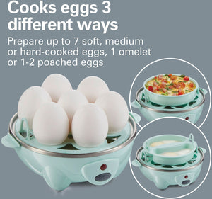 Hamilton Beach - 3-in-1 Egg Cooker with 7 Egg Capacity - 25504G