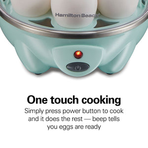 Hamilton Beach - 3-in-1 Egg Cooker with 7 Egg Capacity - 25504G