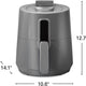 Hamilton Beach - 3.7 QT Digital Air Fryer Gray - 35051C