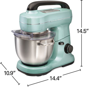 Hamilton Beach - 4 QT Aqua 7 Speed Stand Mixer - 63397