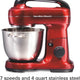 Hamilton Beach - 4 QT Red 7 Speed Stand Mixer - 63395G