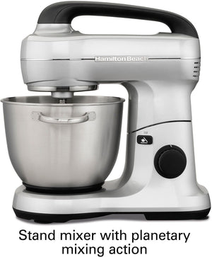 Hamilton Beach - 4 QT Silver 7 Speed Stand Mixer - 63392G