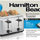 Hamilton Beach - 4 Slice Brushed Stainless Steel Toaster - 24910G