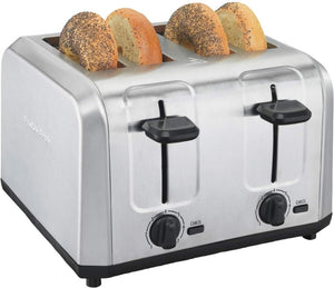 Hamilton Beach - 4 Slice Brushed Stainless Steel Toaster - 24910G