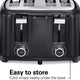 Hamilton Beach - 4 Slice Toaster with Extra Wide Slots - 24217G