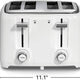 Hamilton Beach - 4 Slice Toaster with Extra-Wide Slots White - 24218